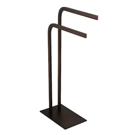 Kingston Brass SCC8005 Edenscape Pedestal Dual Towel Rack, Oil Rubbed Bronze SCC8005